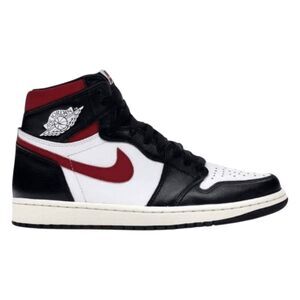 NIKE Air Jordan 1 Retro High 'Black Gym Red' Sneakers Size 10